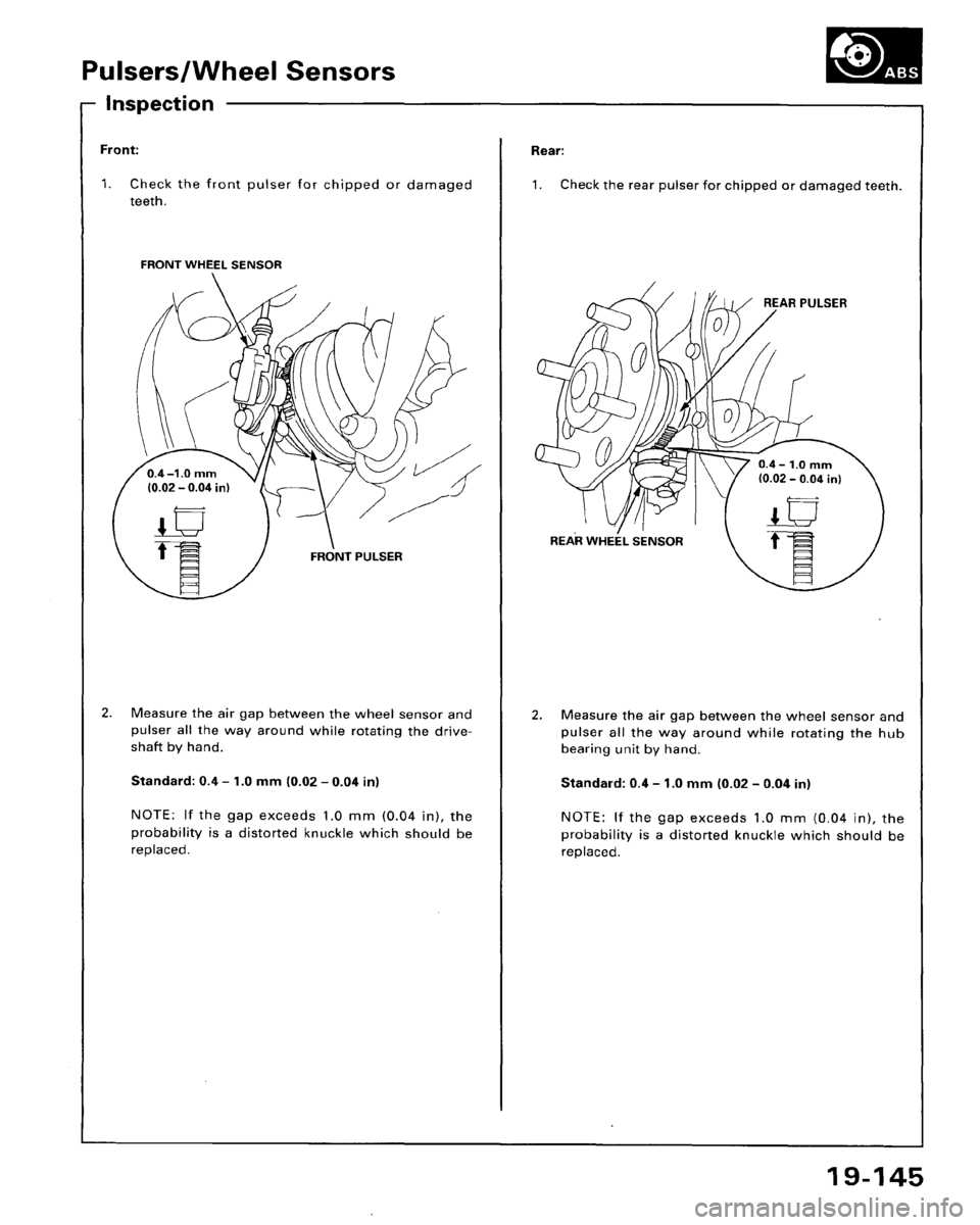 HONDA ACCORD 1995  Service Repair Manual 