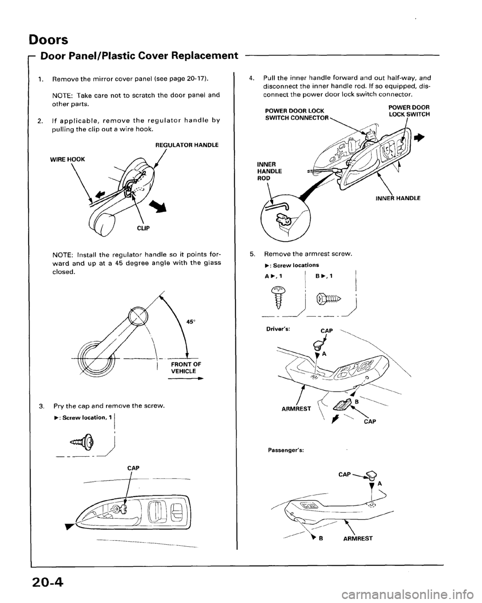 HONDA ACCORD 1995  Service Repair Manual 
