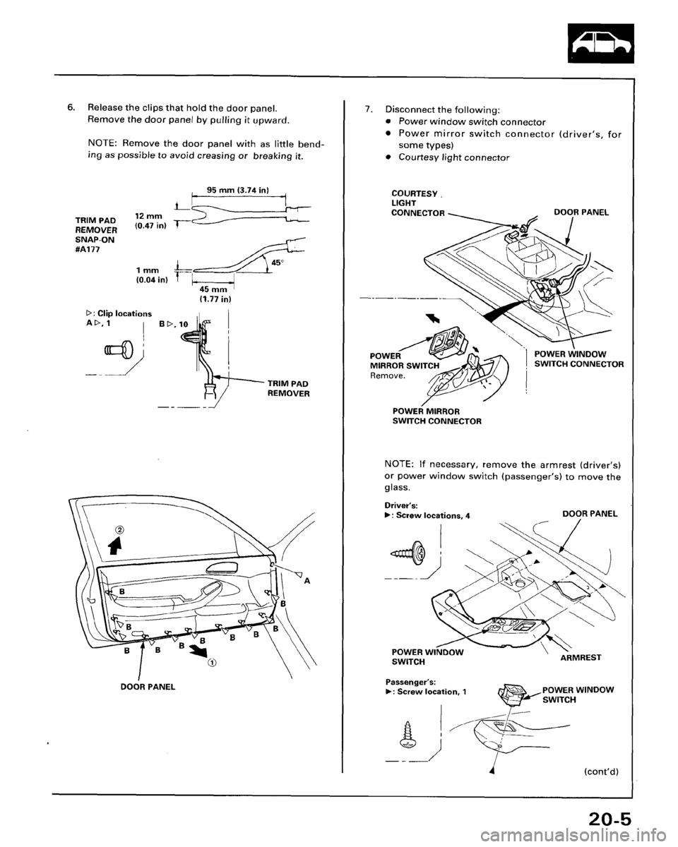 HONDA ACCORD 1995  Service Repair Manual 