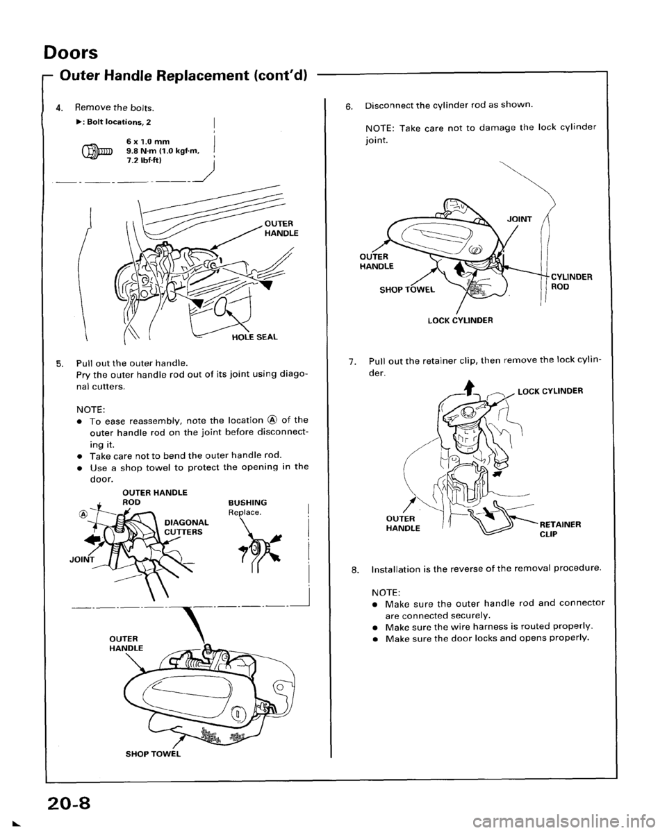 HONDA ACCORD 1995  Service Repair Manual 