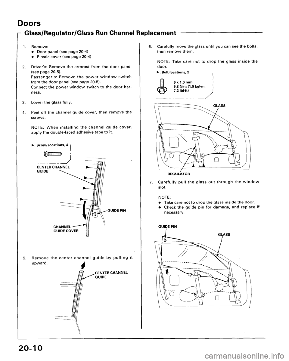 HONDA ACCORD 1995  Service Repair Manual 