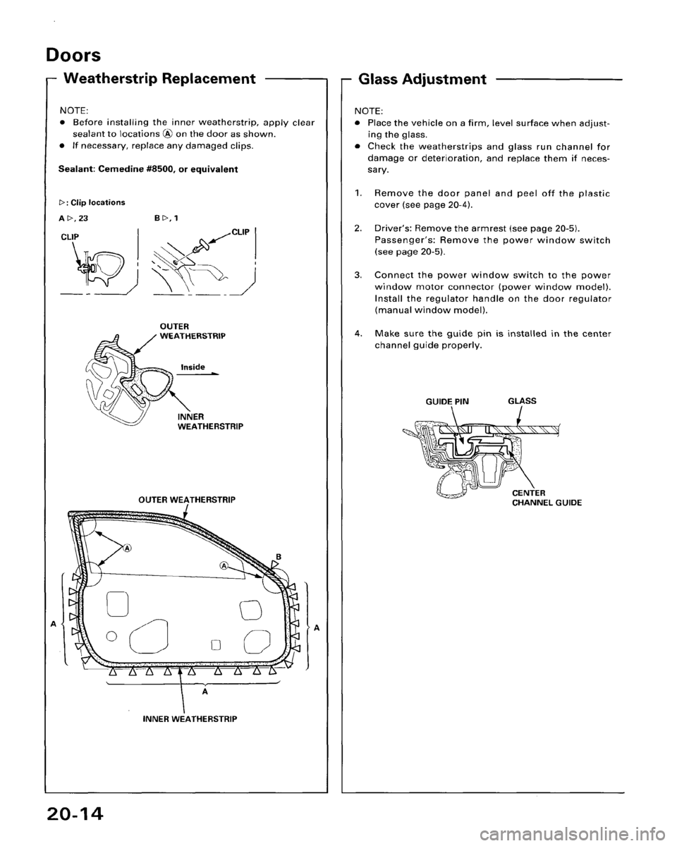 HONDA ACCORD 1995  Service Repair Manual 