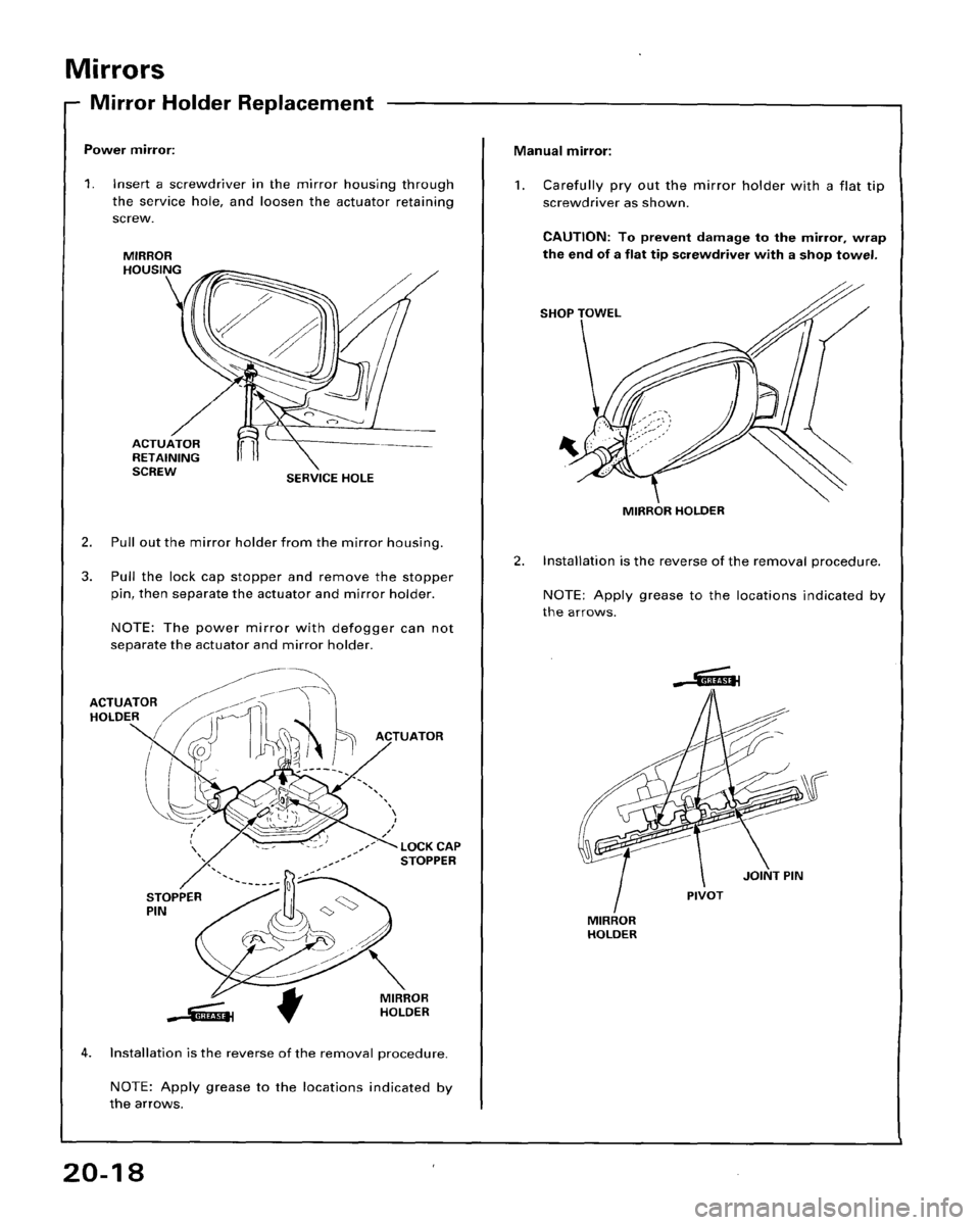 HONDA ACCORD 1995  Service Repair Manual 