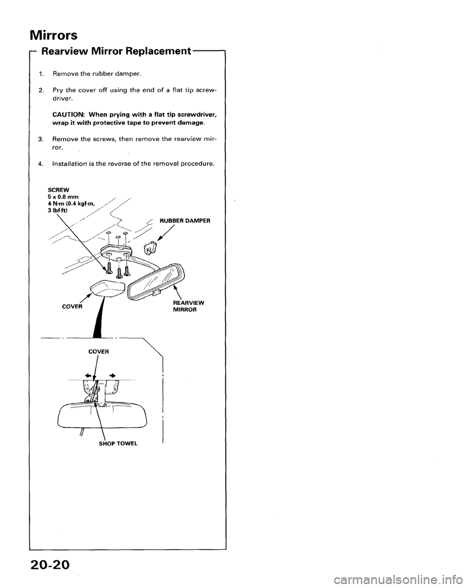 HONDA ACCORD 1995  Service Repair Manual 