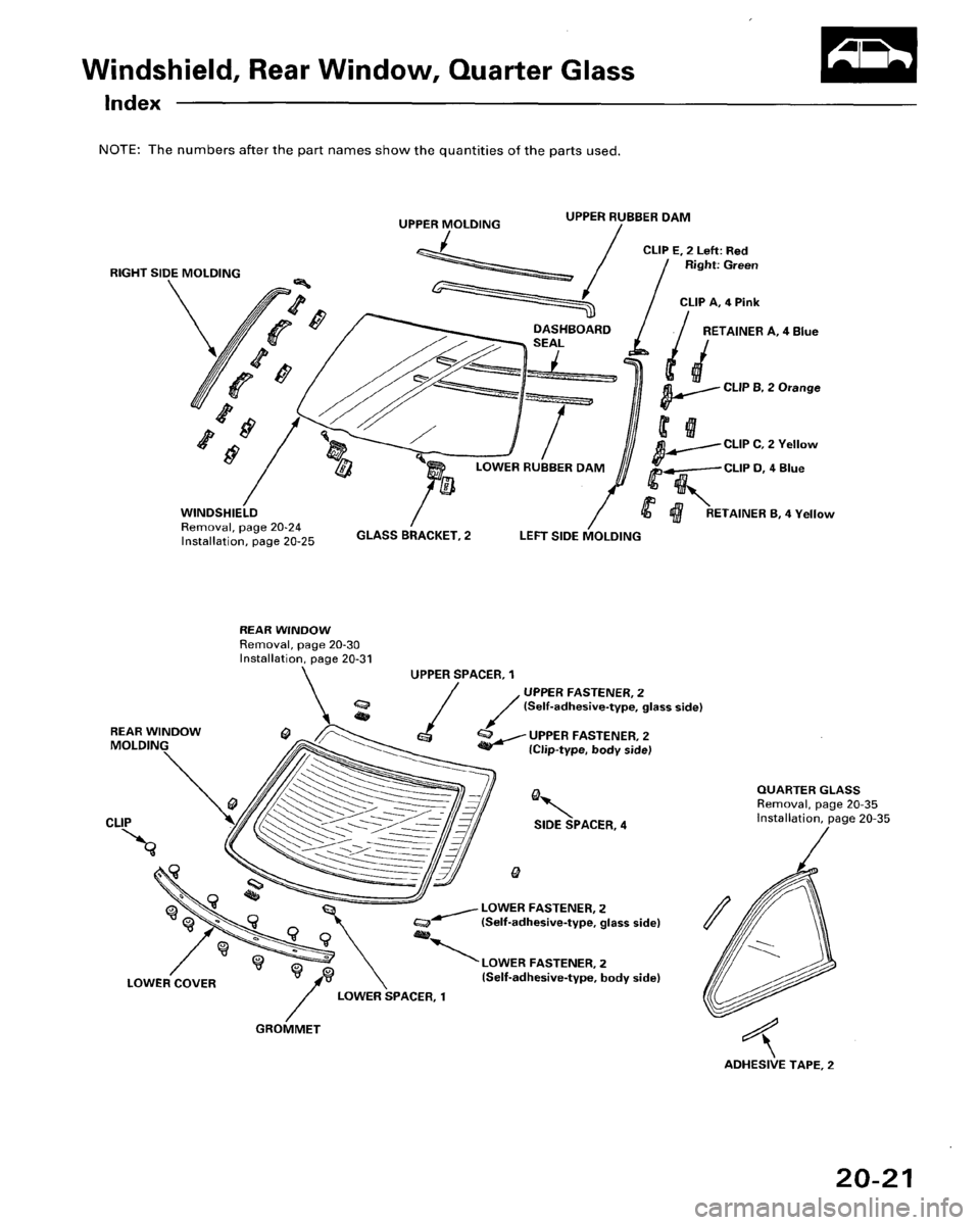 HONDA ACCORD 1995  Service Repair Manual 