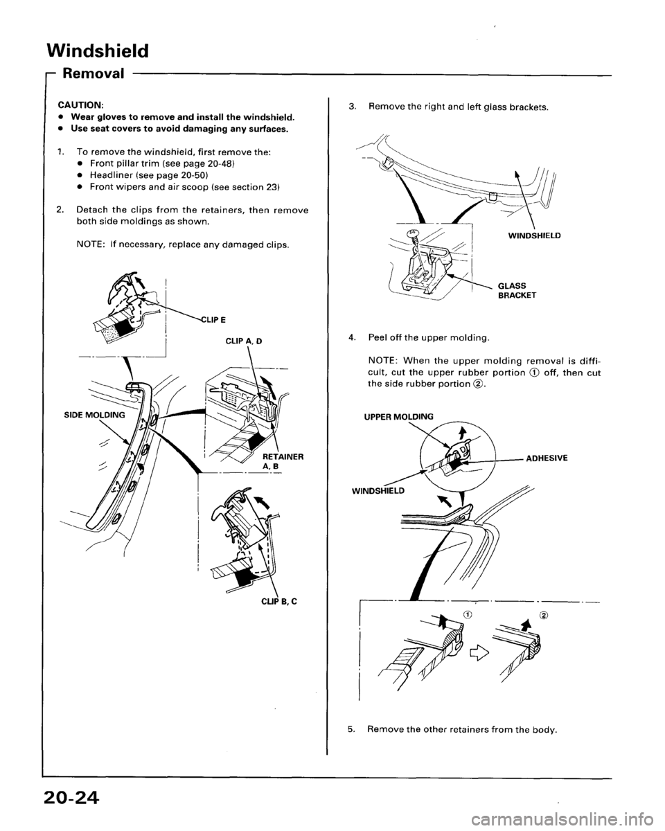 HONDA ACCORD 1995  Service Repair Manual 
