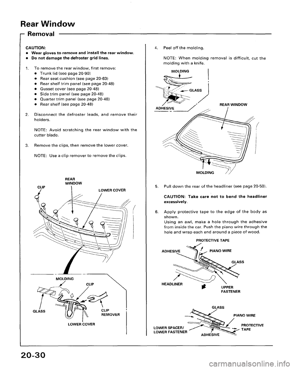 HONDA ACCORD 1995  Service Repair Manual 