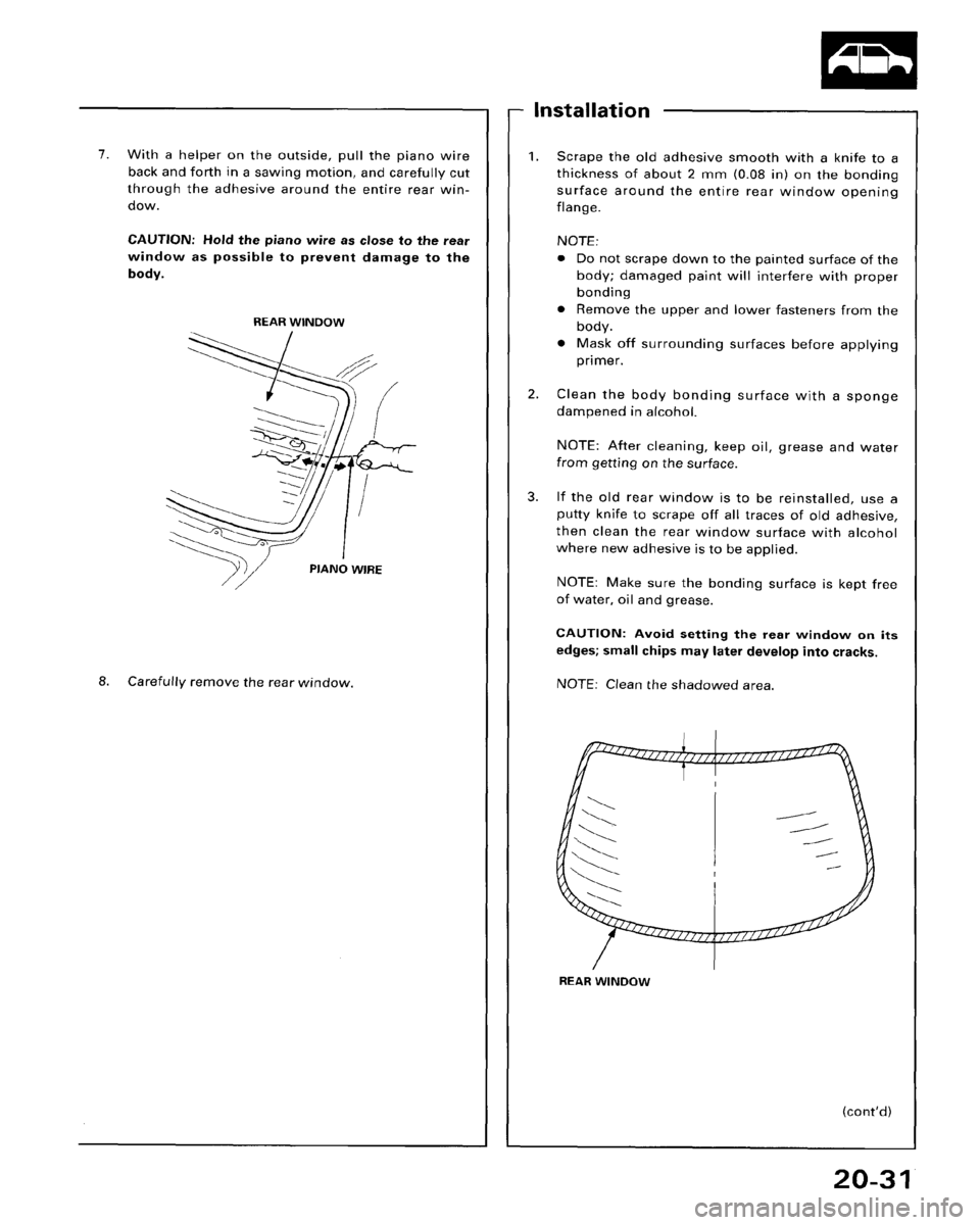 HONDA ACCORD 1995  Service Repair Manual 