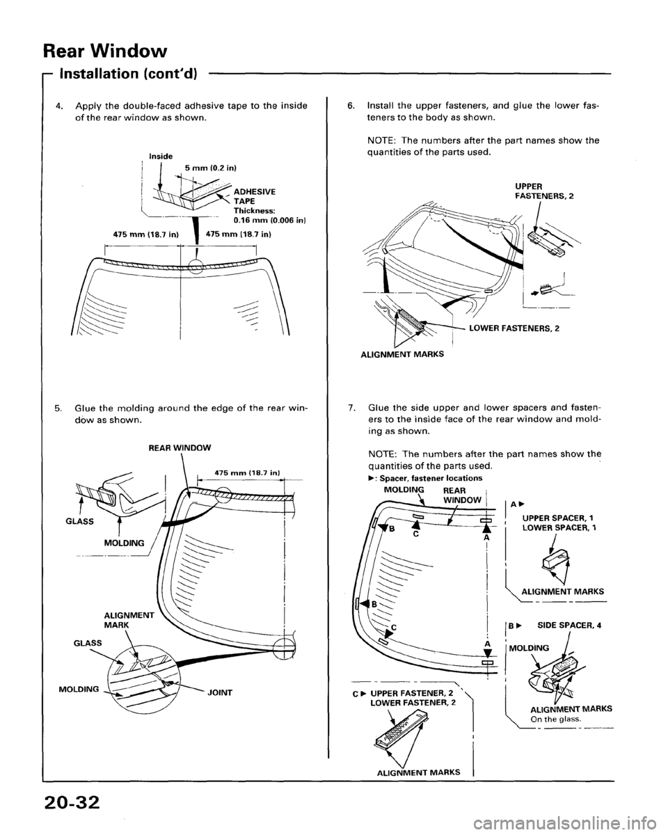 HONDA ACCORD 1995  Service Repair Manual 