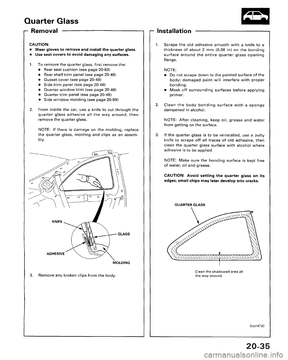 HONDA ACCORD 1995  Service Repair Manual 