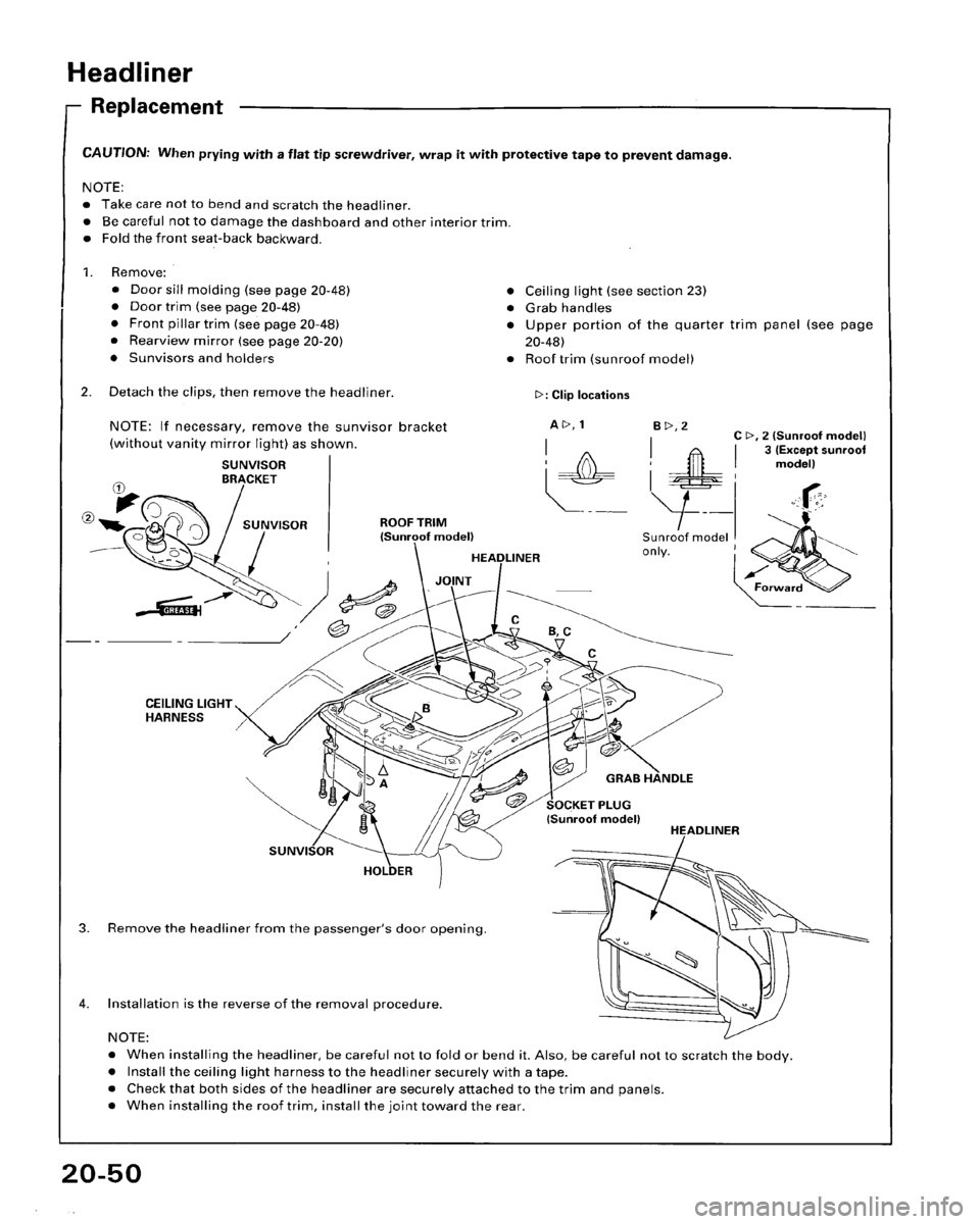 HONDA ACCORD 1995  Service Repair Manual 