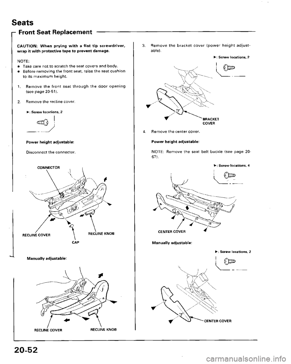 HONDA ACCORD 1995  Service Repair Manual 