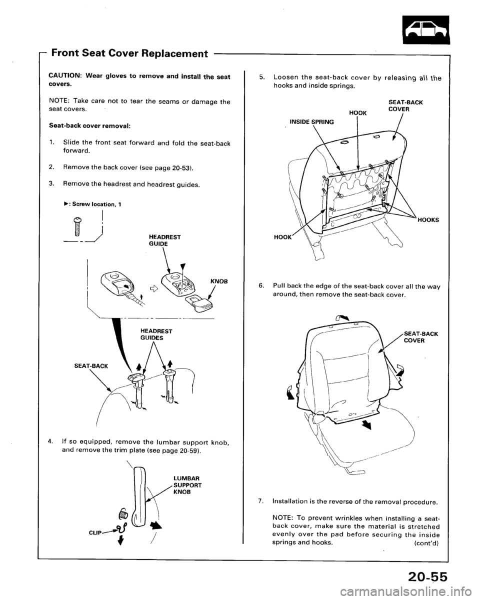 HONDA ACCORD 1995  Service Repair Manual 