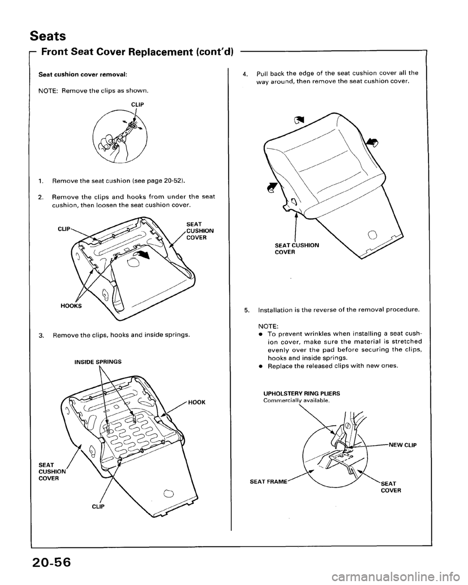 HONDA ACCORD 1995  Service Repair Manual 