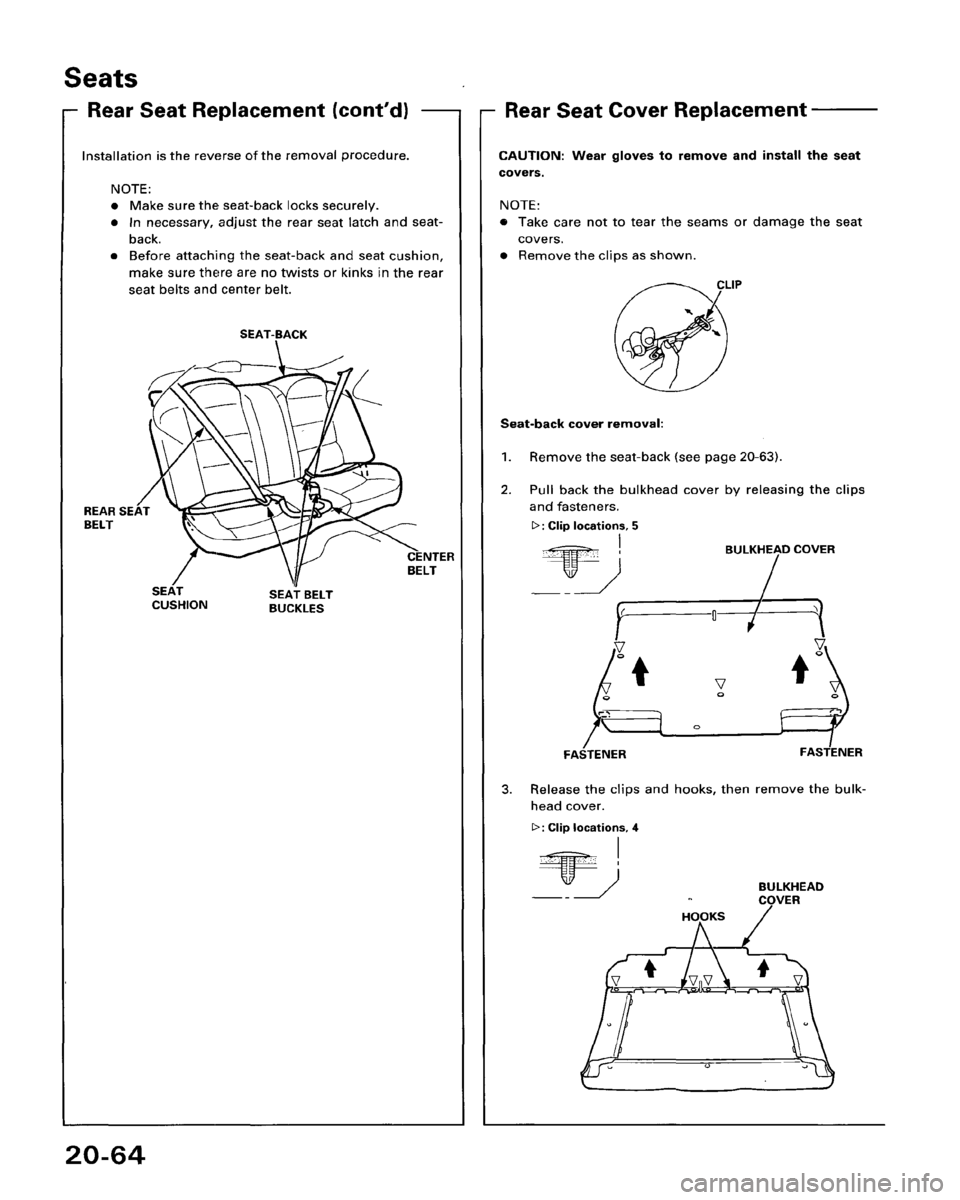 HONDA ACCORD 1995  Service Repair Manual 