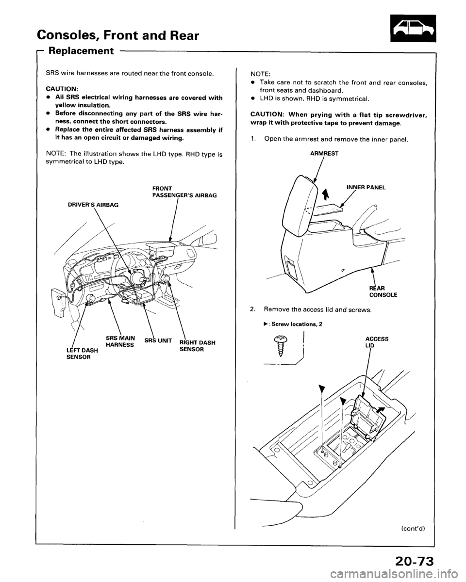HONDA ACCORD 1995  Service Repair Manual 