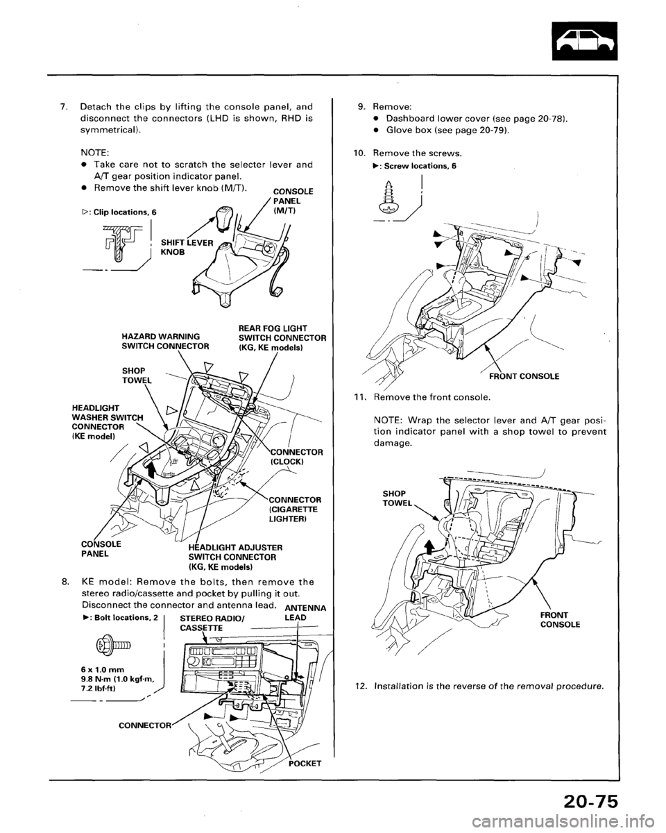 HONDA ACCORD 1995  Service Repair Manual 