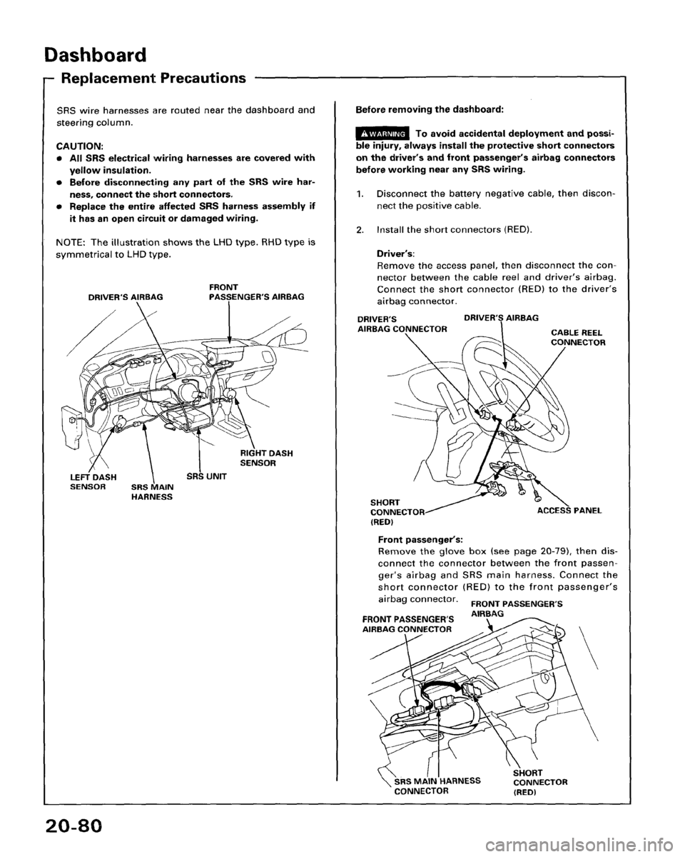 HONDA ACCORD 1995  Service Repair Manual 