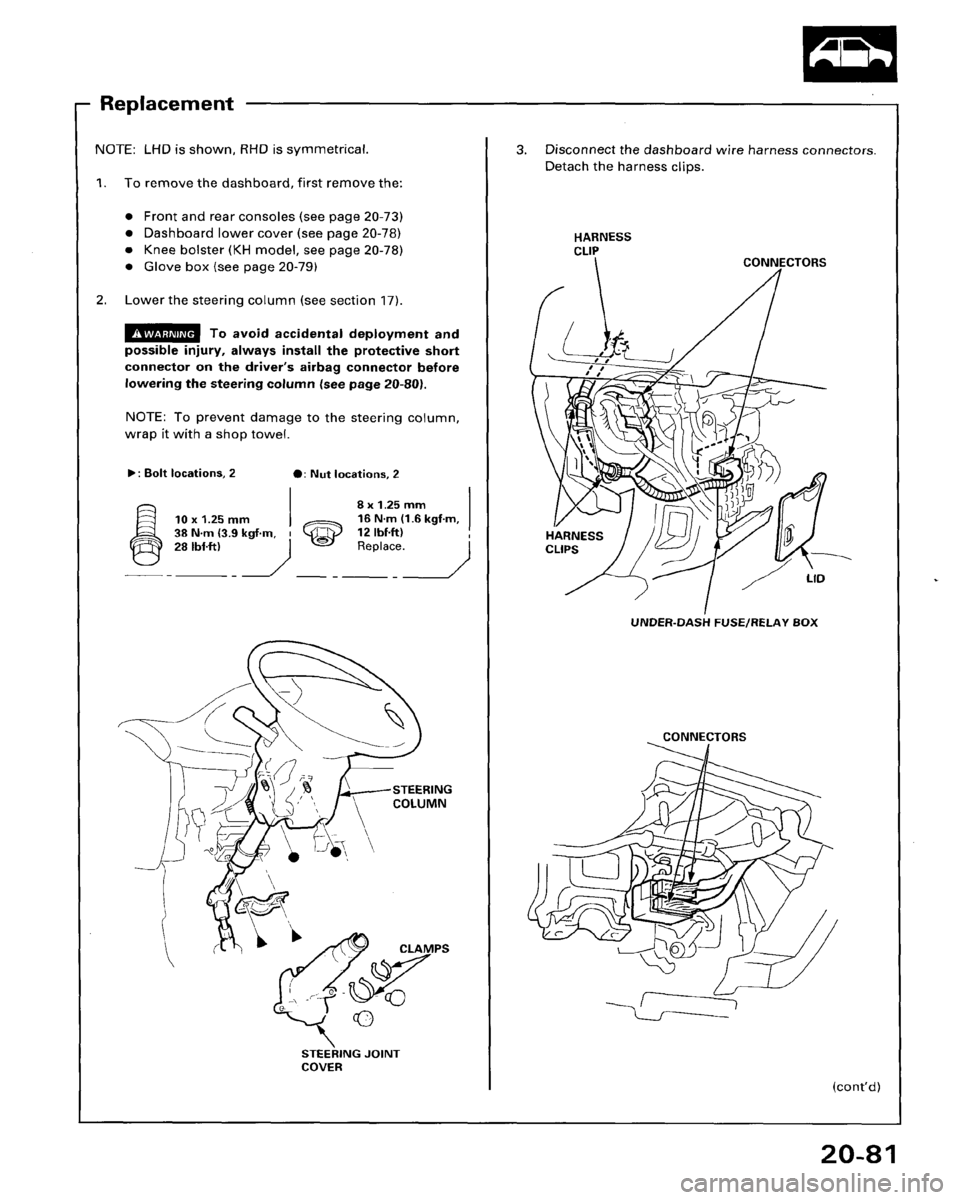 HONDA ACCORD 1995  Service Repair Manual 