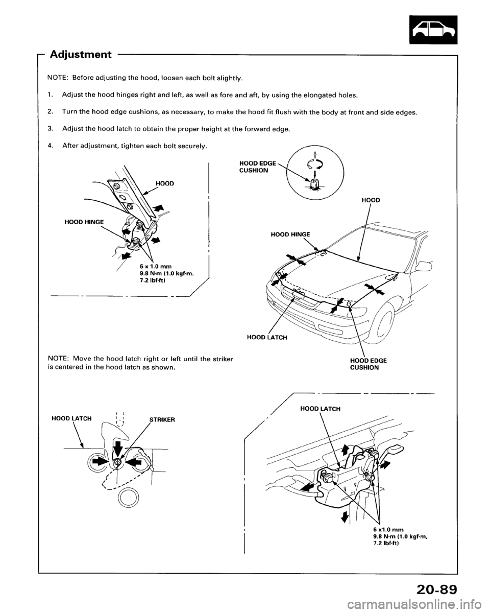 HONDA ACCORD 1995  Service Repair Manual 