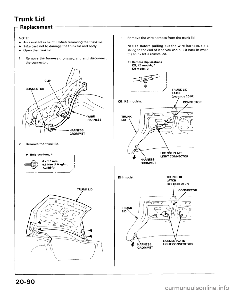 HONDA ACCORD 1995  Service Repair Manual 