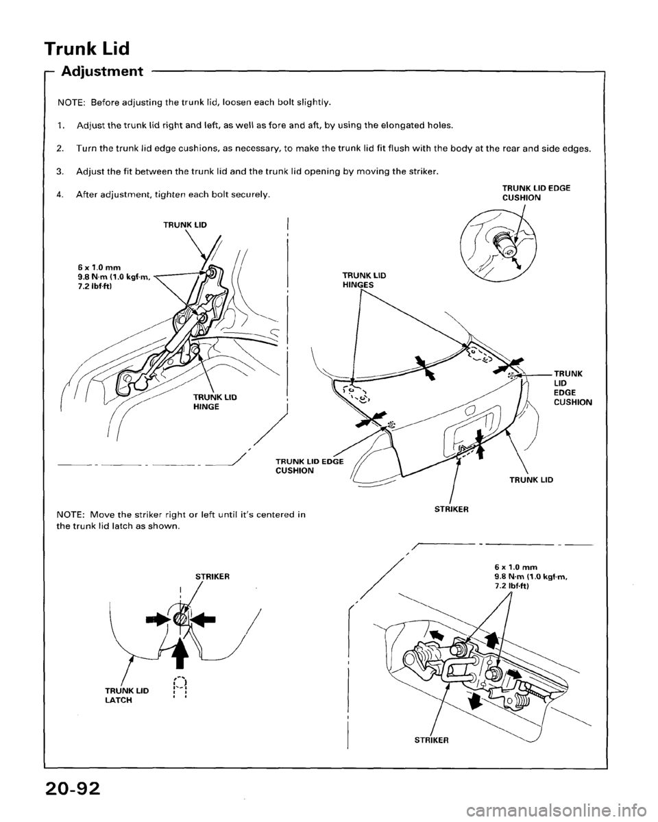 HONDA ACCORD 1995  Service Repair Manual 