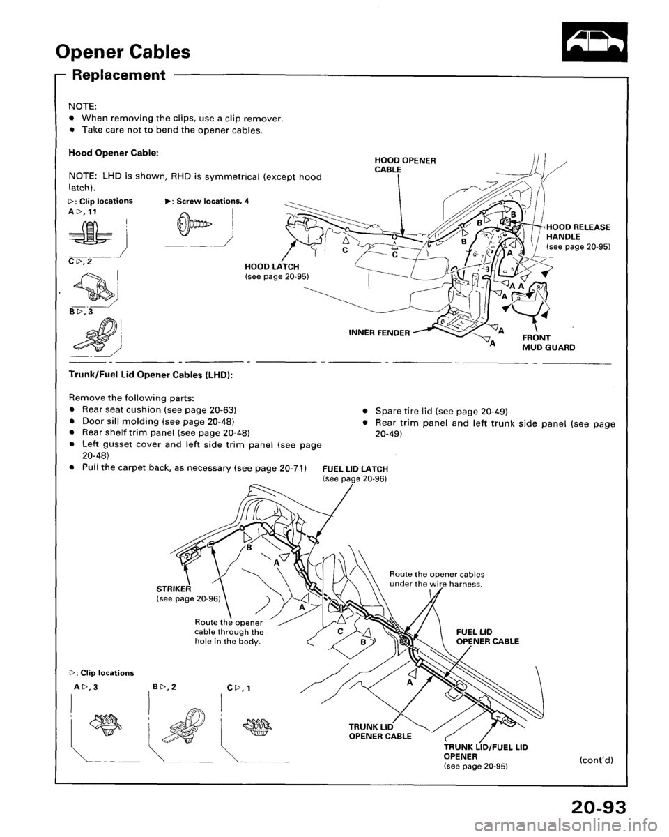 HONDA ACCORD 1995  Service Repair Manual 