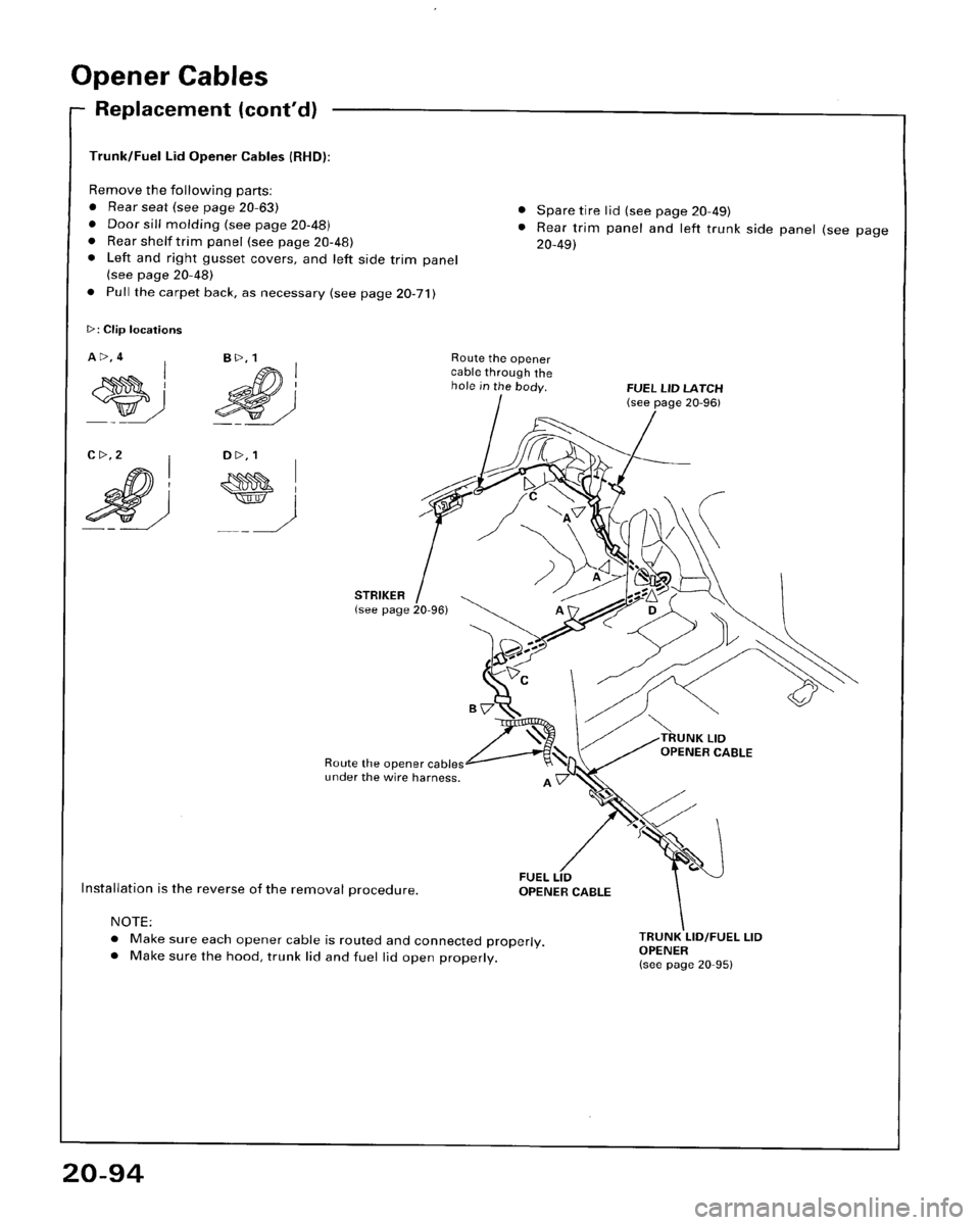 HONDA ACCORD 1995  Service Repair Manual 