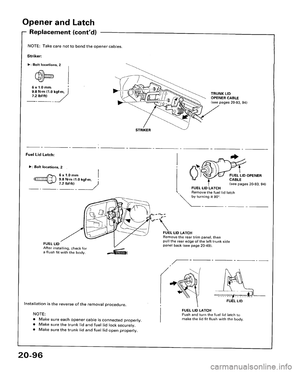 HONDA ACCORD 1995  Service Repair Manual 