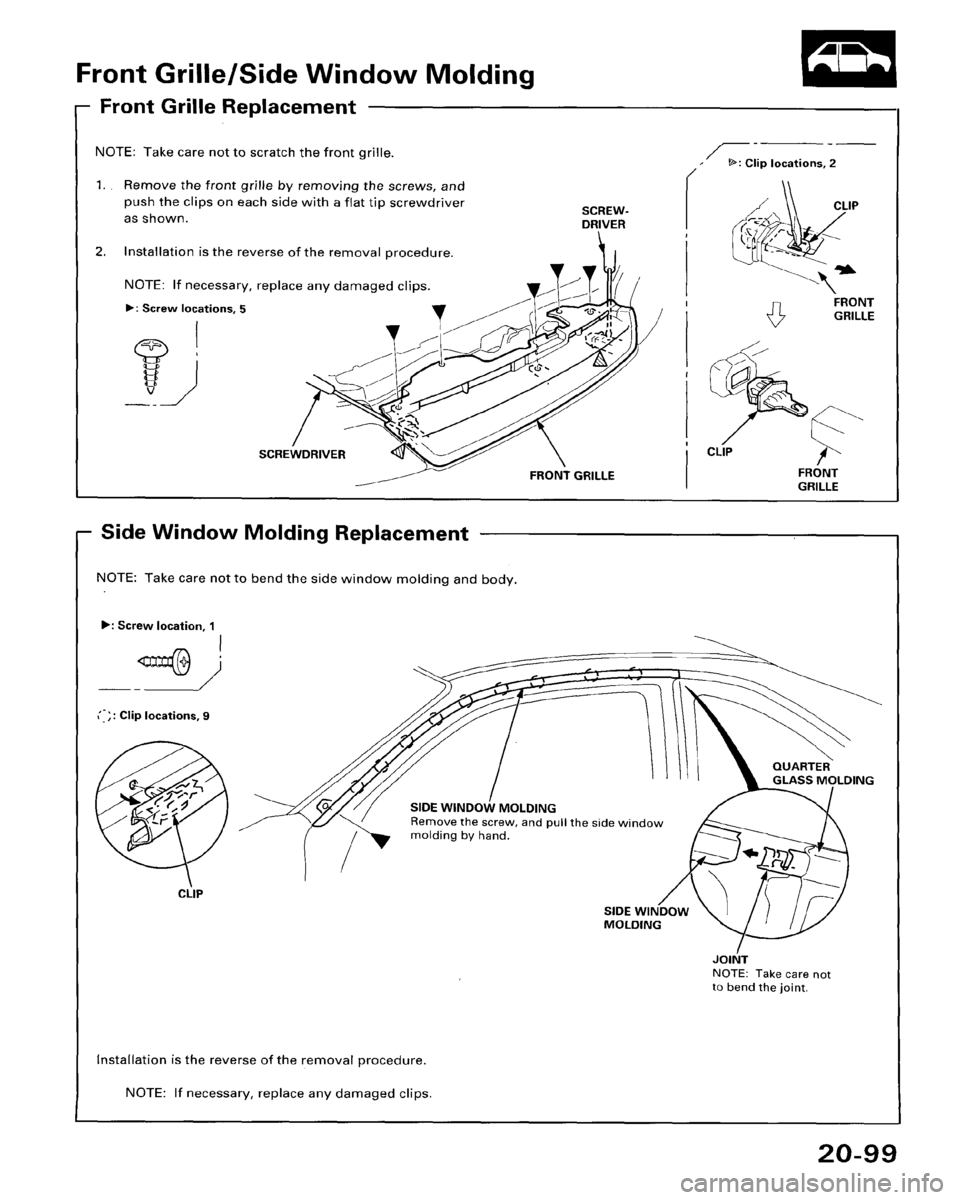 HONDA ACCORD 1995  Service Repair Manual 