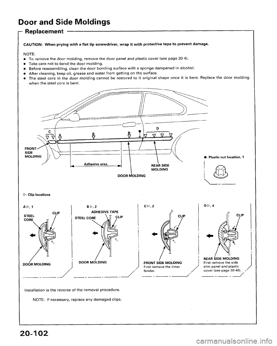 HONDA ACCORD 1995  Service Repair Manual 