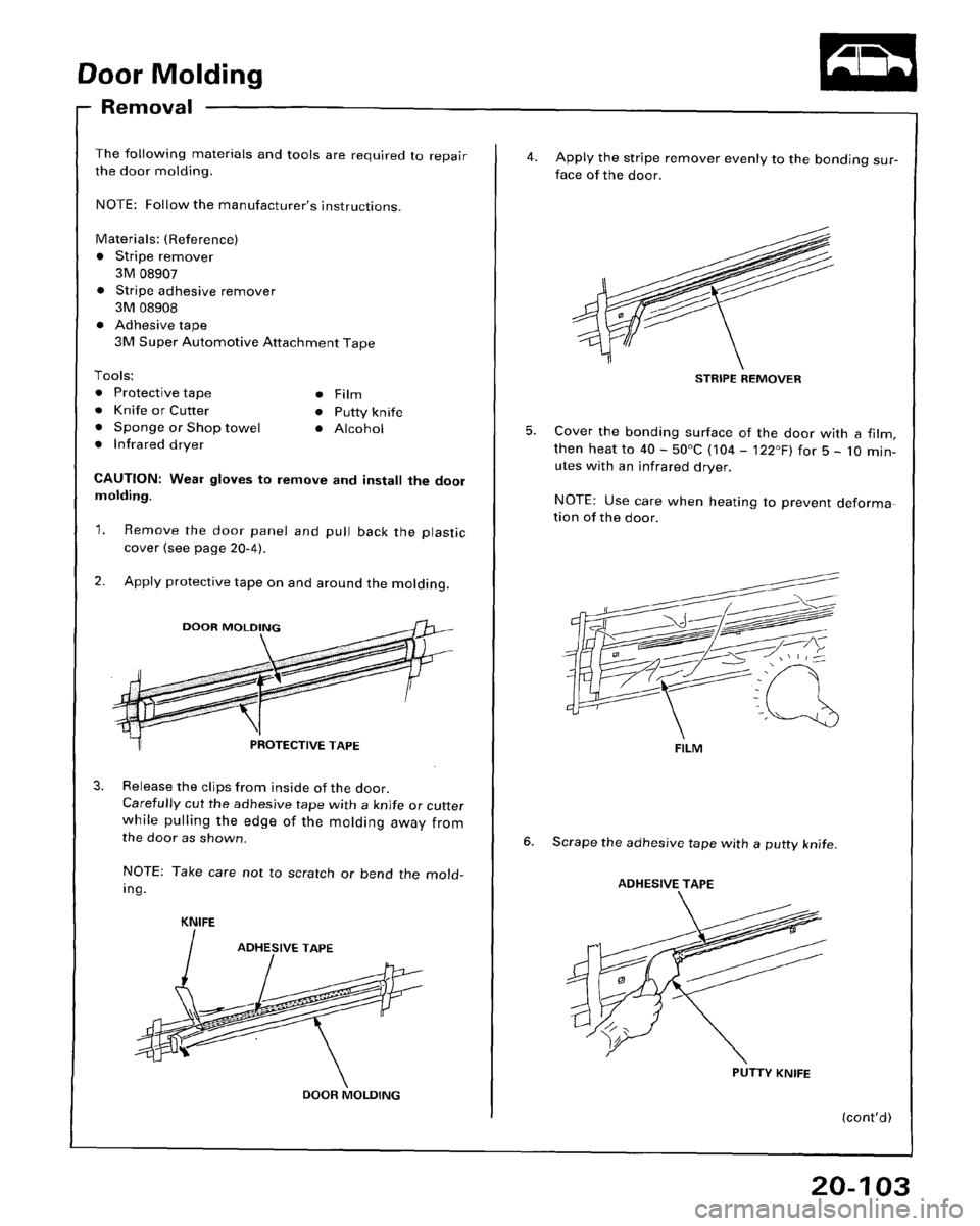 HONDA ACCORD 1995  Service Repair Manual 