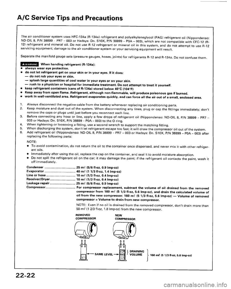HONDA ACCORD 1995  Service Repair Manual 