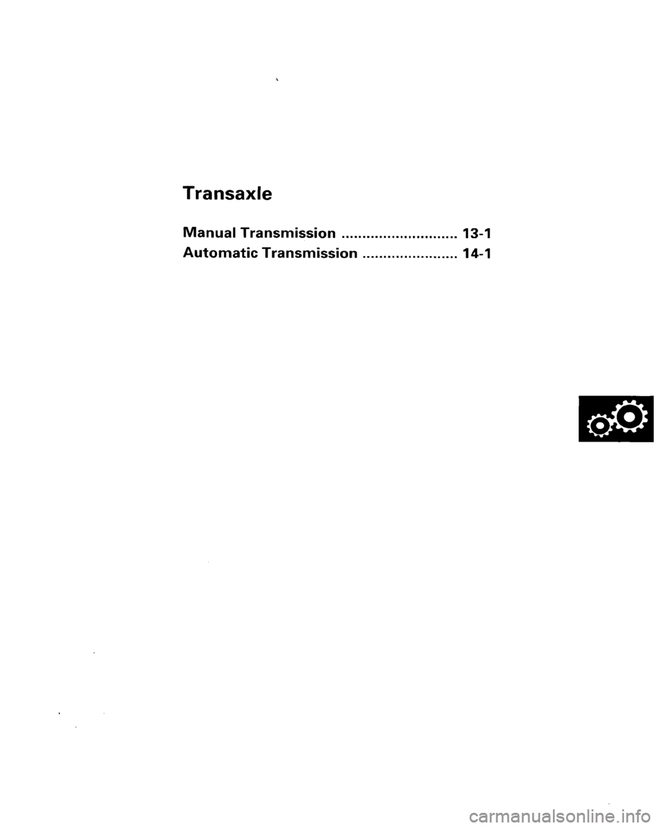 HONDA ACCORD 1996  Service Manual Supplement 