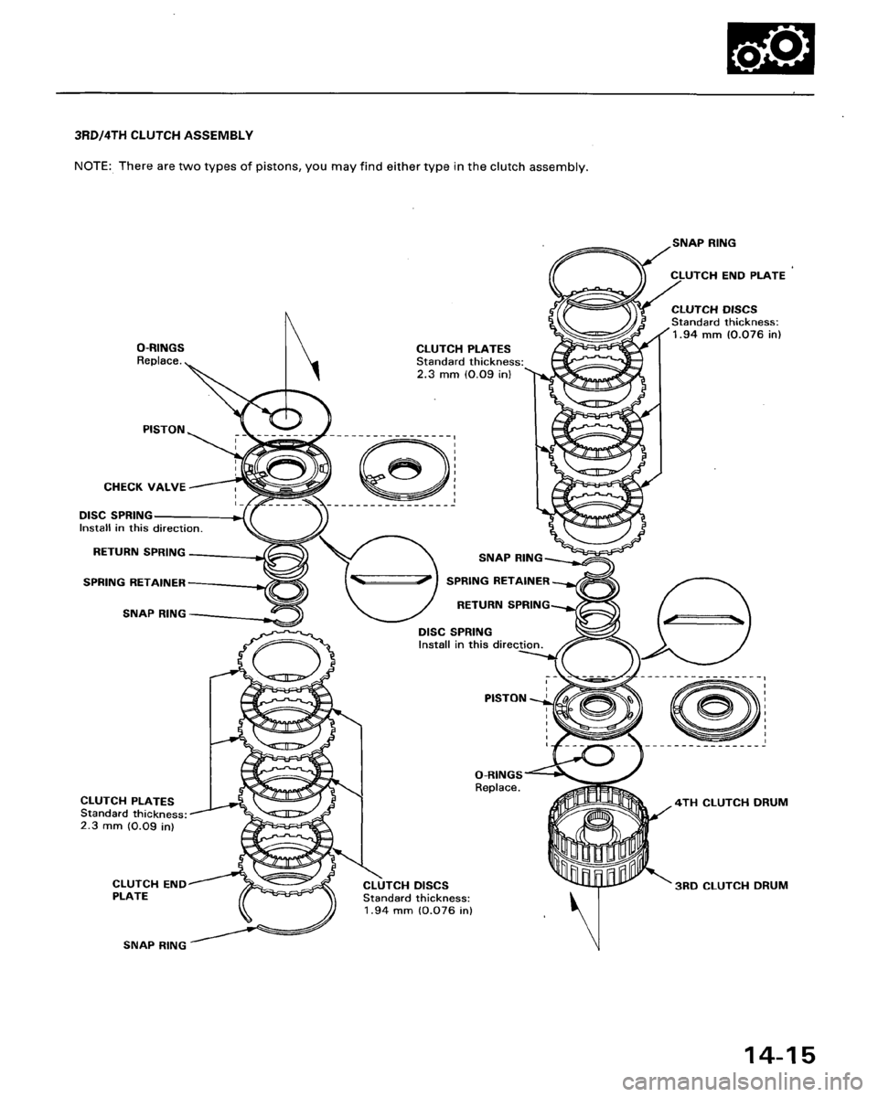 HONDA ACCORD 1996  Service Manual Supplement 