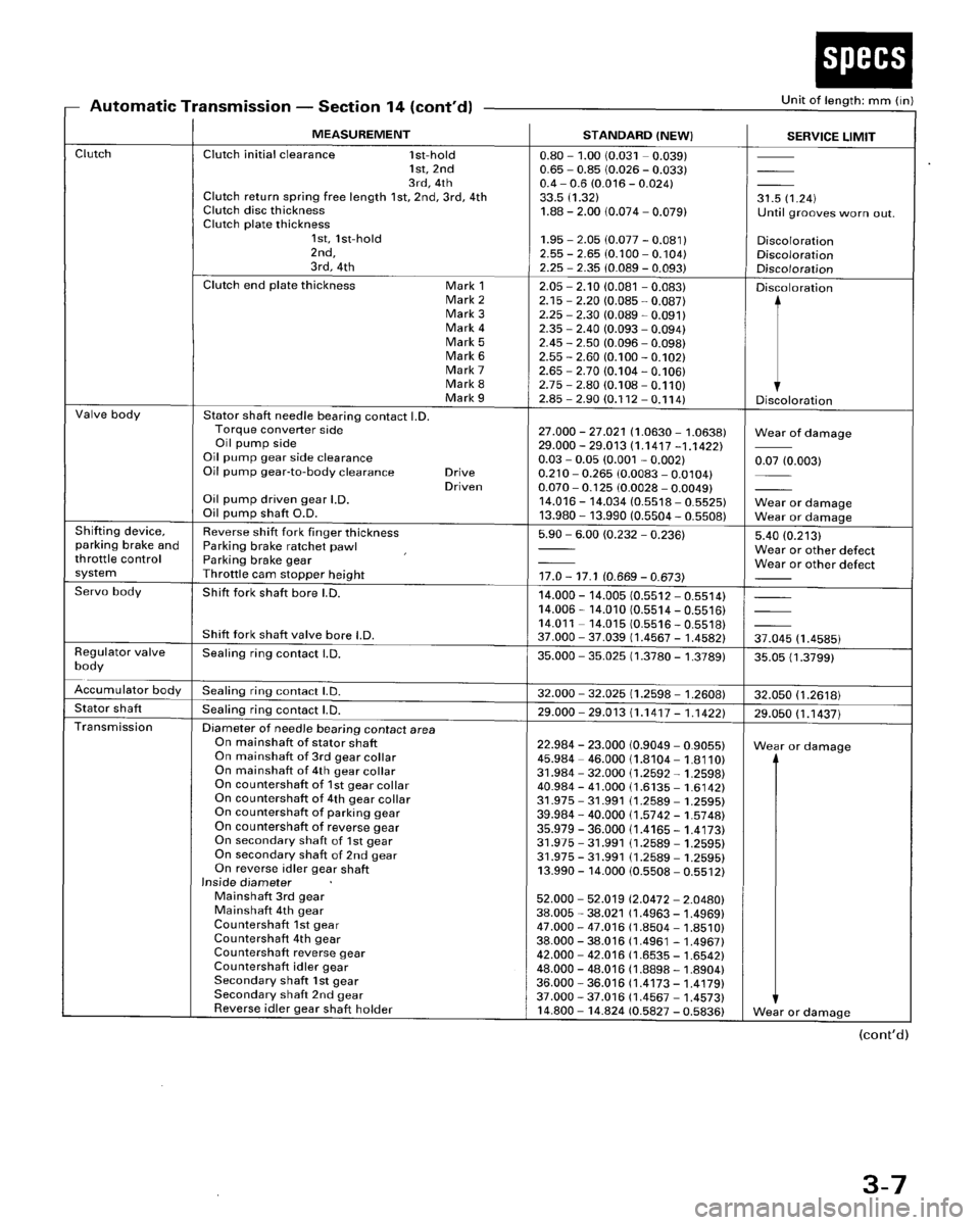HONDA ACCORD 1996  Service Manual Supplement 