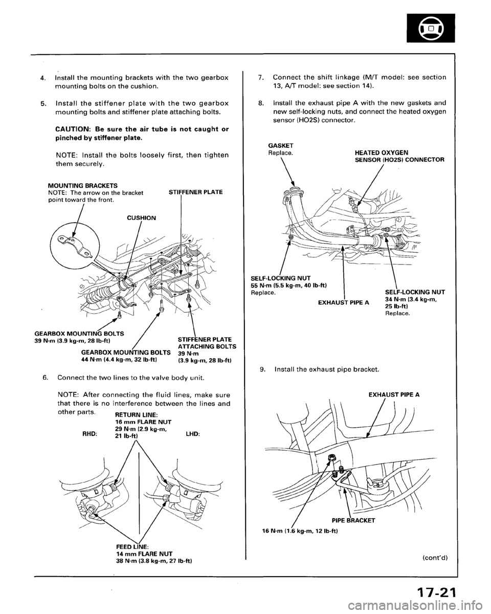 HONDA ACCORD 1996  Service Manual Supplement 