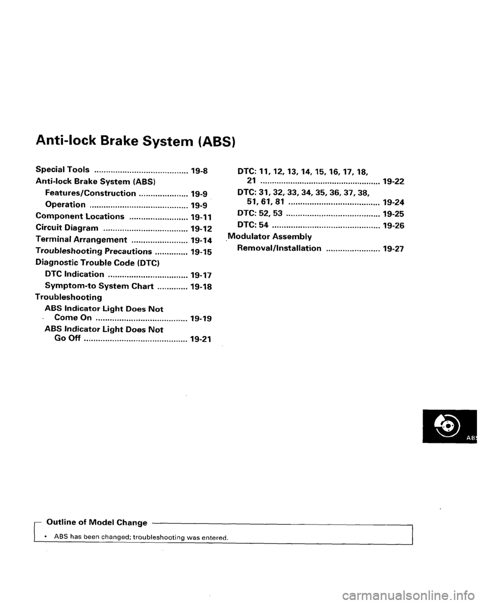 HONDA ACCORD 1996  Service Manual Supplement 