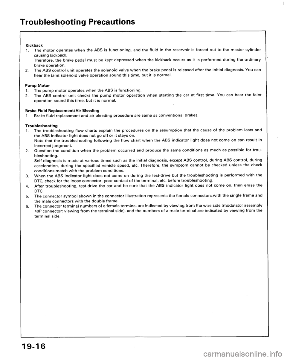 HONDA ACCORD 1996  Service Manual Supplement 