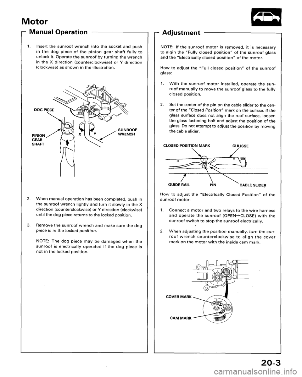HONDA ACCORD 1996  Service Manual Supplement 