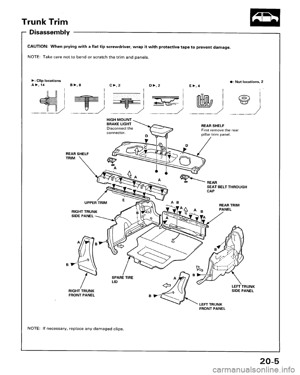 HONDA ACCORD 1996  Service Manual Supplement 