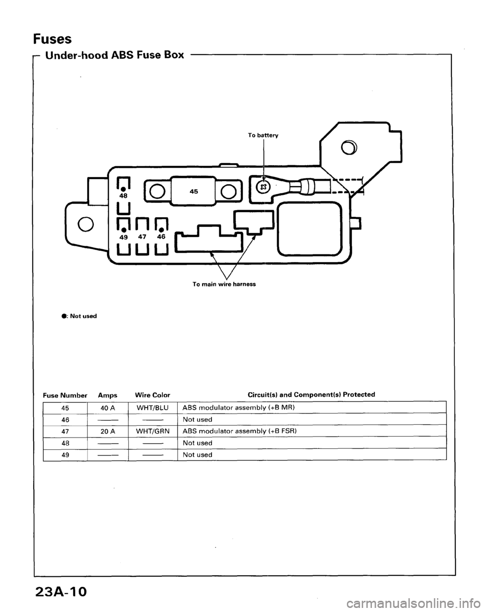 HONDA ACCORD 1996  Service Manual Supplement 