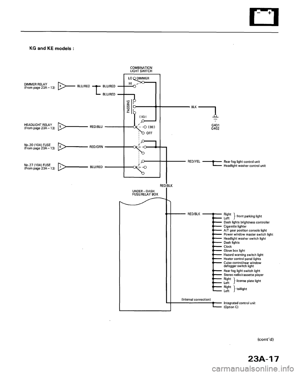 HONDA ACCORD 1996  Service Manual Supplement 