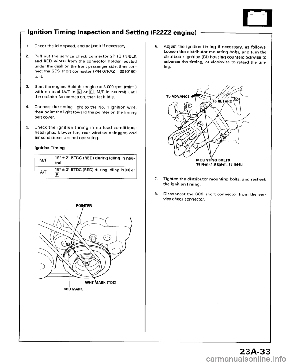 HONDA ACCORD 1996  Service Manual Supplement 