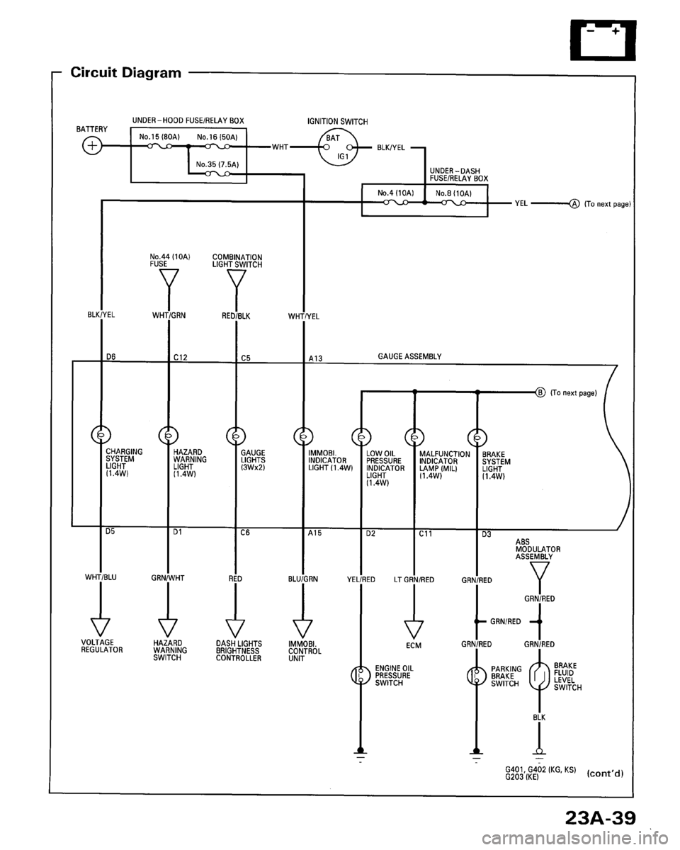 HONDA ACCORD 1996  Service Manual Supplement 