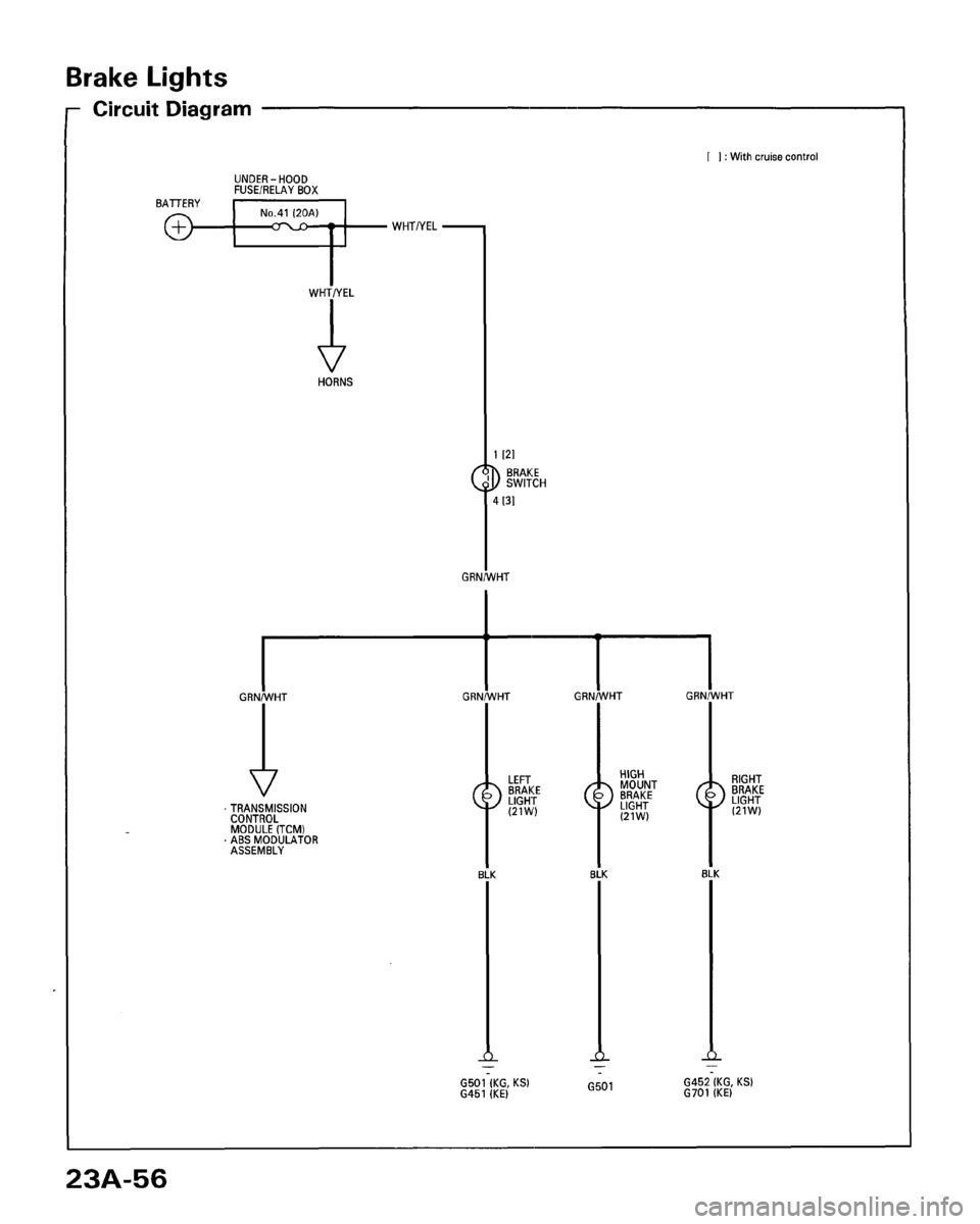 HONDA ACCORD 1996  Service Manual Supplement 