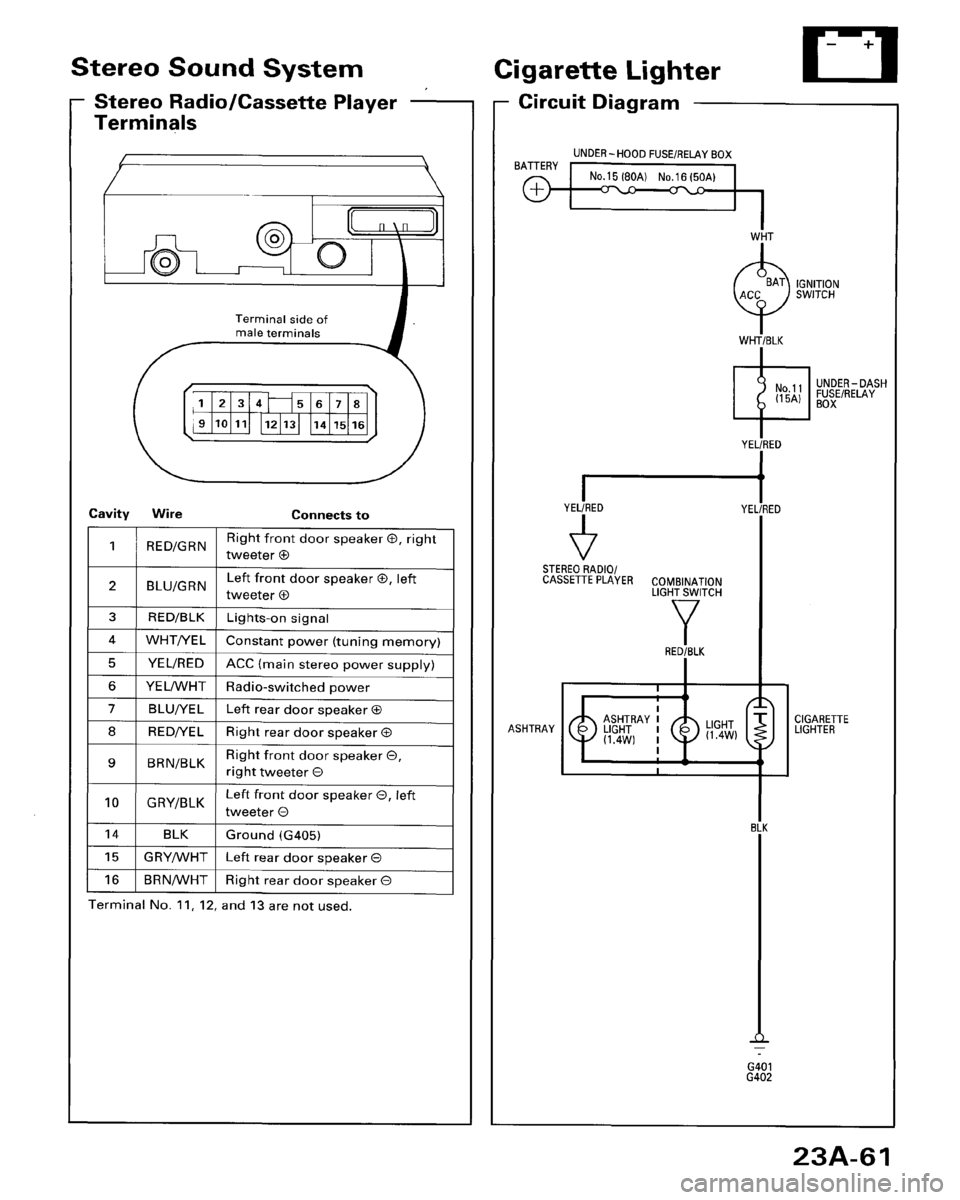 HONDA ACCORD 1996  Service Manual Supplement 
