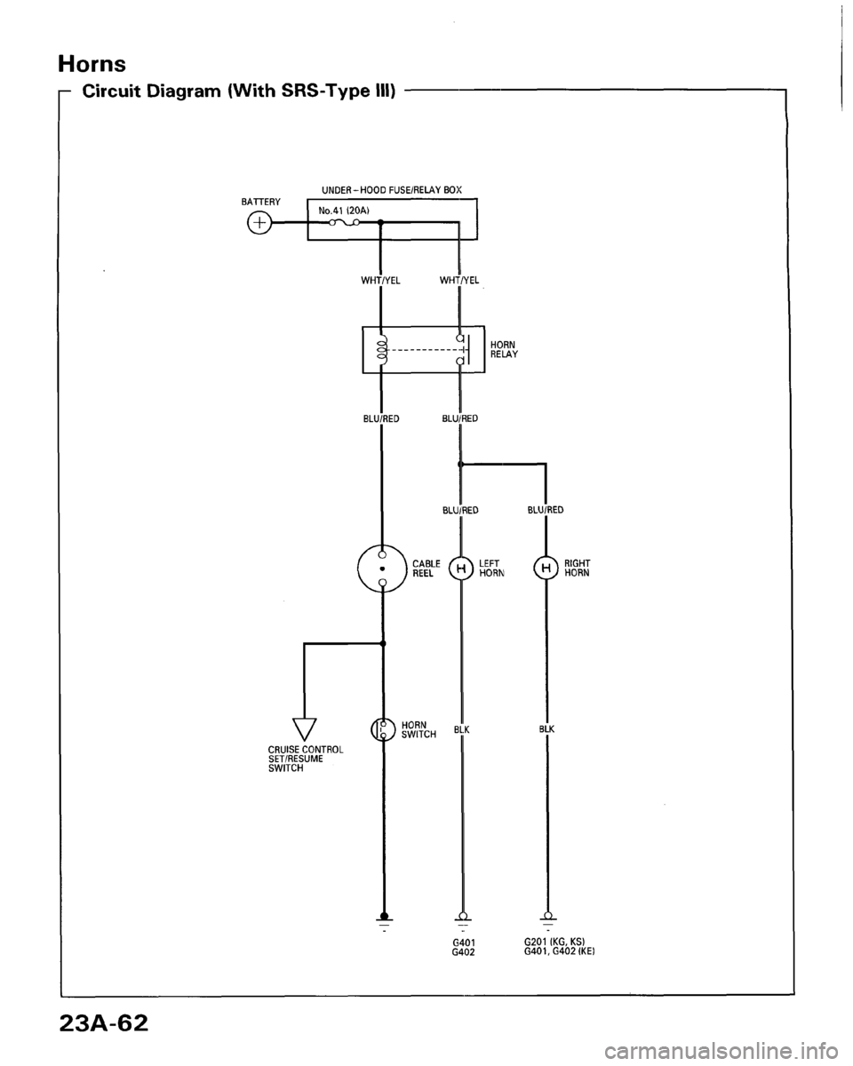 HONDA ACCORD 1996  Service Manual Supplement 