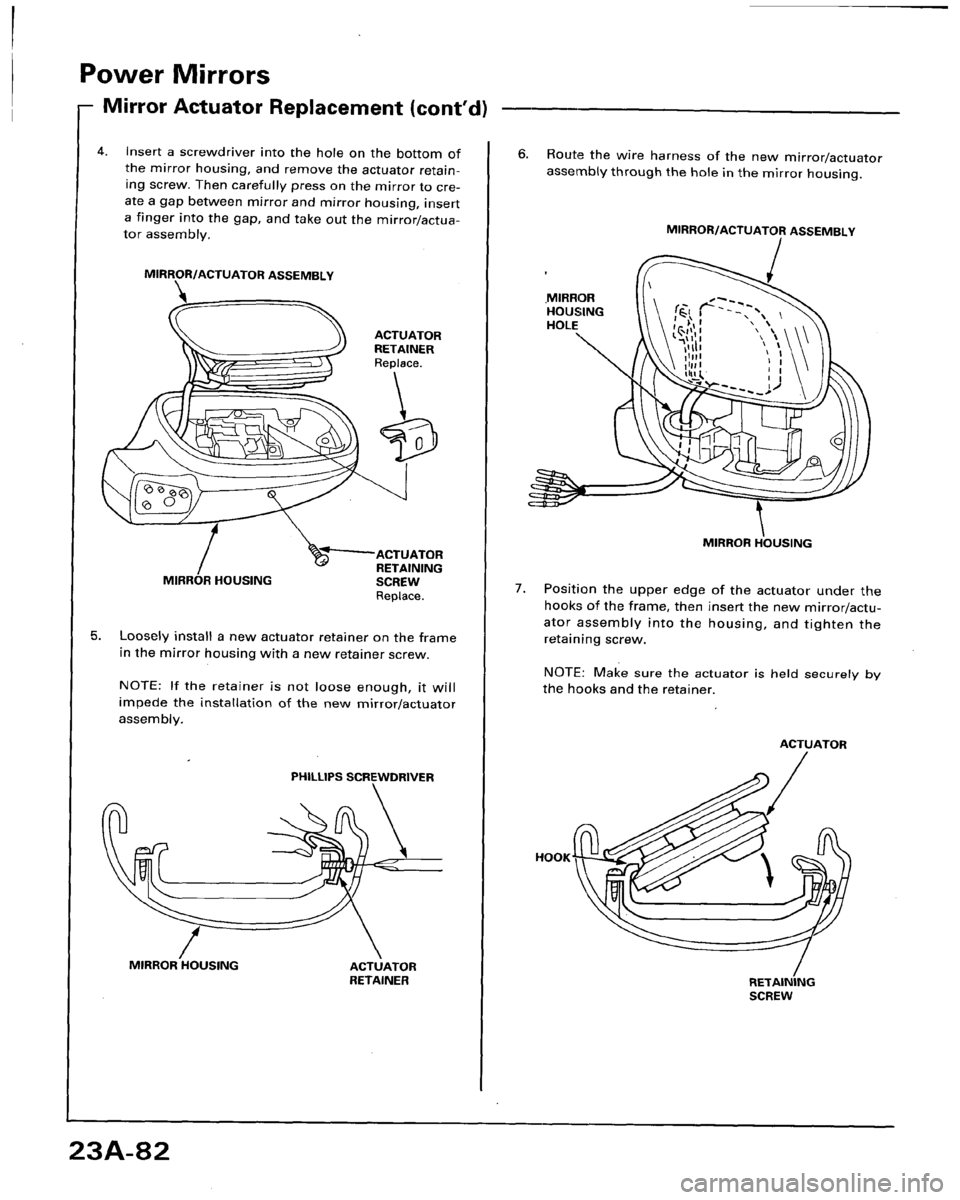 HONDA ACCORD 1996  Service Manual Supplement 