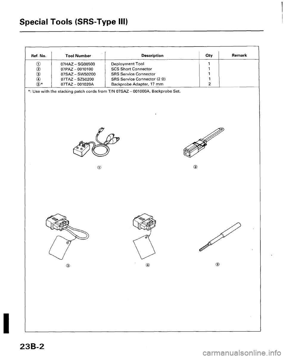 HONDA ACCORD 1996  Service Manual Supplement 